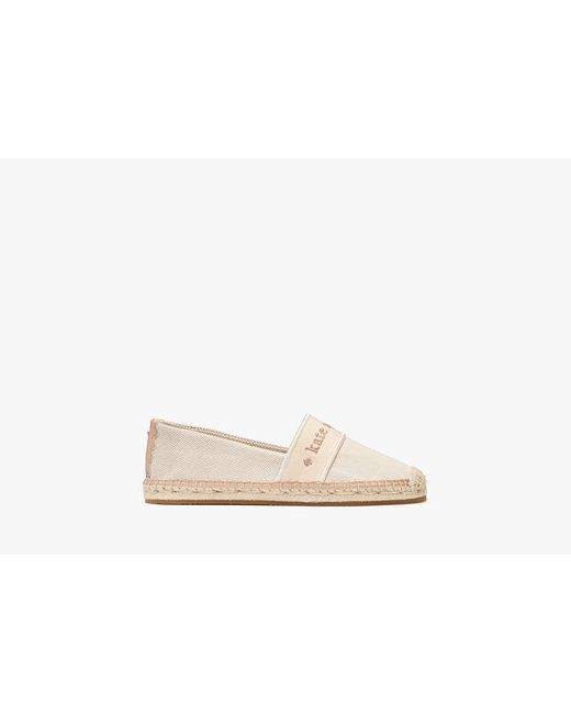 Kate Spade Black Piper Webbing Espadrille Flat