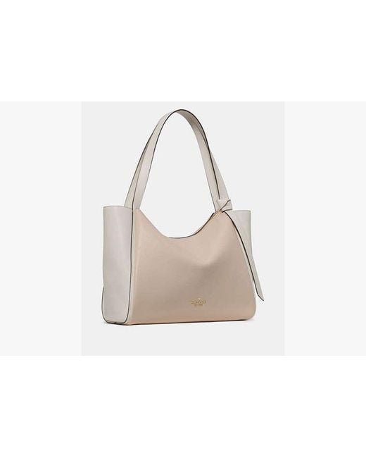 Kate Spade Black Knott Tote Bag, Light Cream