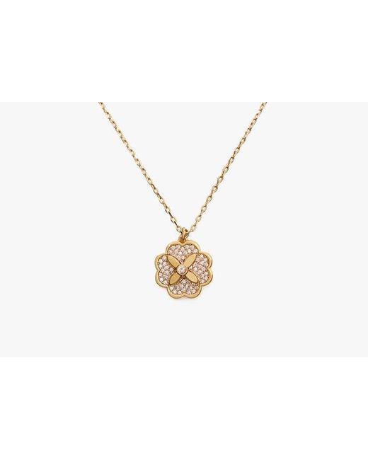 Kate Spade White Heritage Bloom Mini Pendant