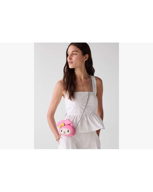 Kate Spade White Hello Kitty And Friends X New York 3D My Melody Mini Crossbody Bag