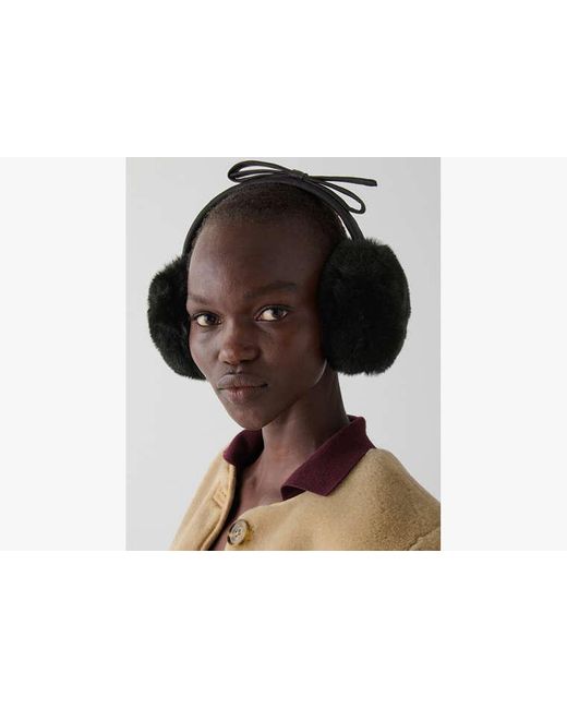 Kate Spade Shoelace Bow Earmuffs in Black | Lyst display picture 1