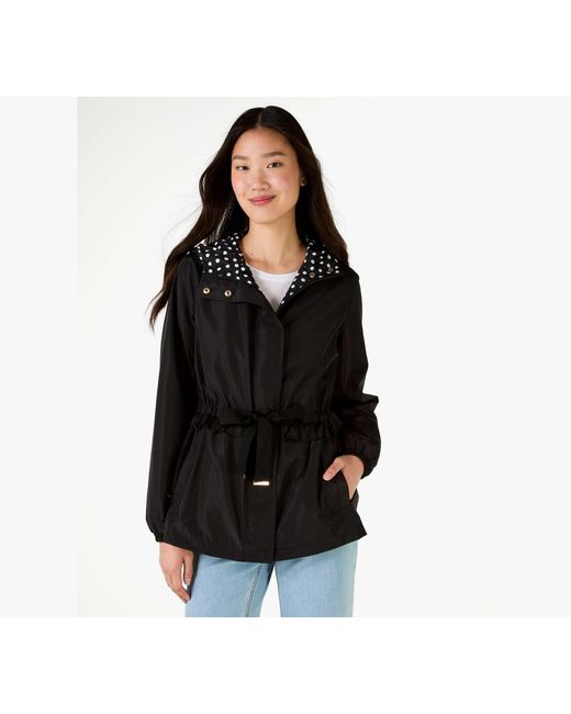 Kate Spade Outlet Black Packable Anorak