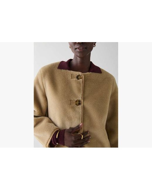 Kate Spade Black Bonded Shearling Jacket