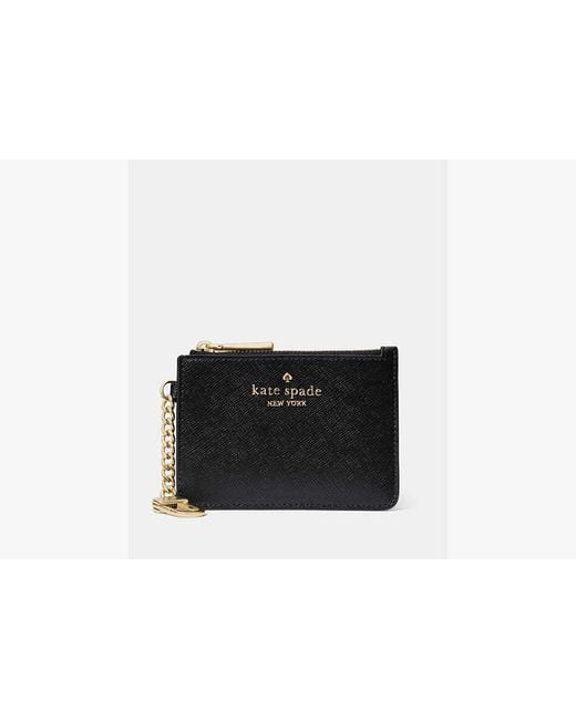 Kate Spade White Kate Spade Key Ring Card Holder