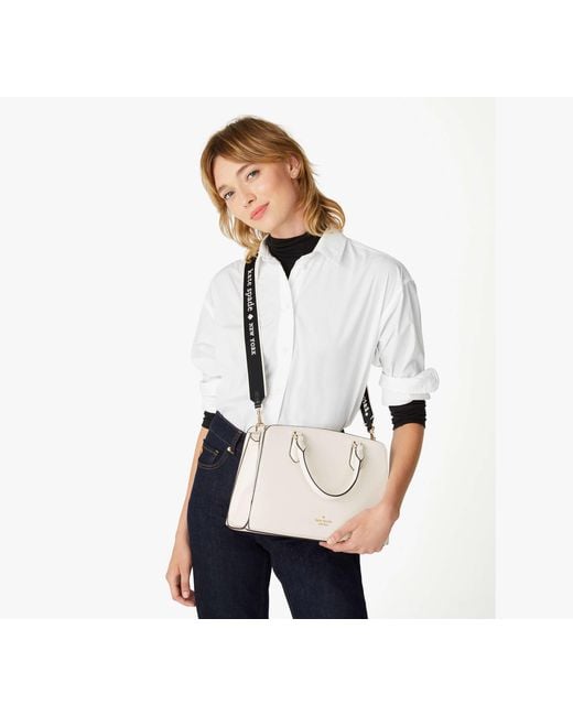 Kate Spade Outlet Blue Kate Spade Logo Webbing Bag Strap