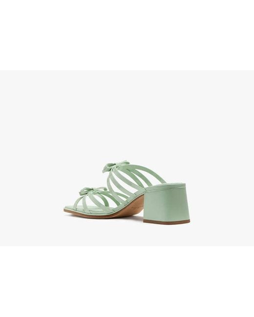 Kate Spade White Carolina Patent Block Heel Sandals
