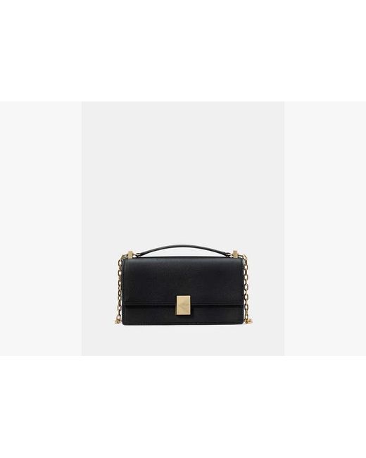 Kate Spade Black Deco Mini Flap Chain Crossbody