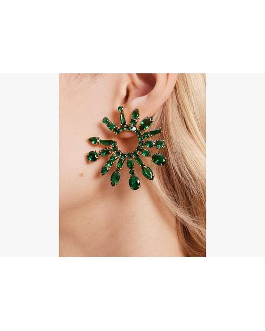 Kate Spade Black Showtime Statement Hoops