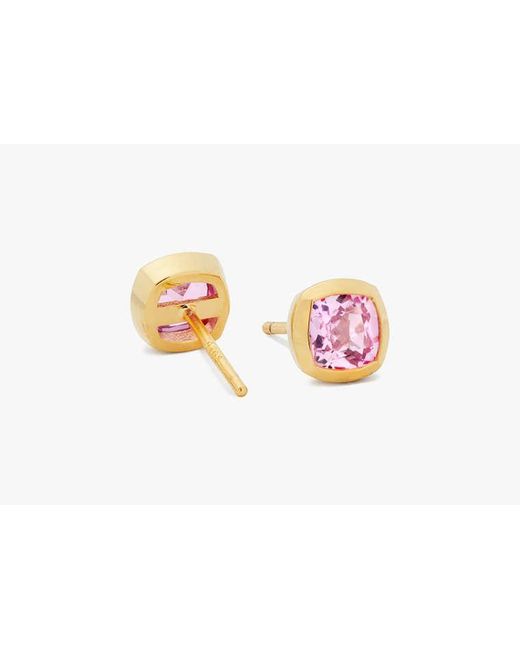 Kate Spade Pink Fine Time To Shine Gem Studs