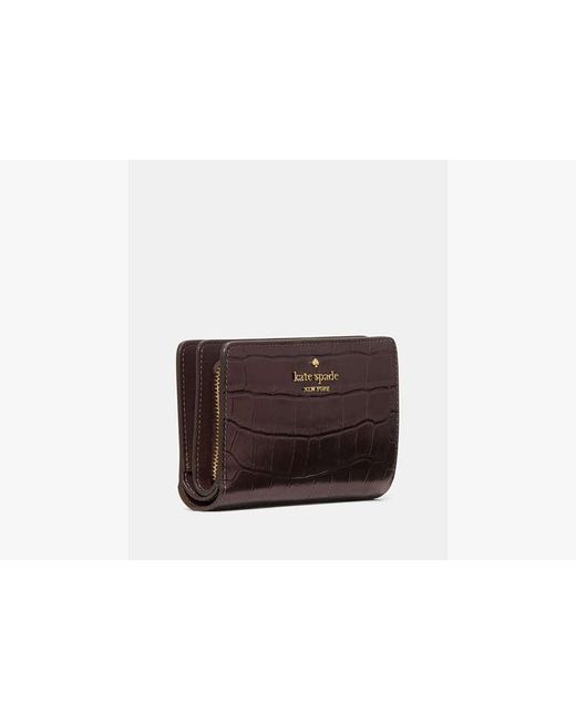 Kate Spade Madison Croc Embossed Medium Bifold Wallet in  display picture 1