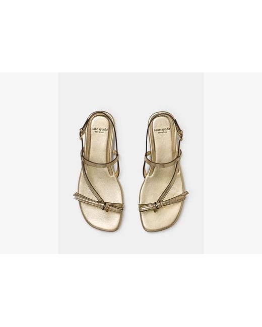 Kate Spade Black Loop Flat Sandal