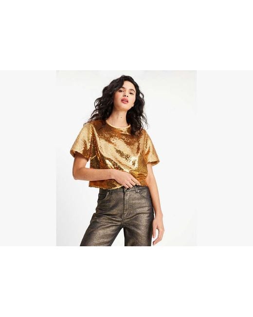 Kate Spade Black Sequin Top