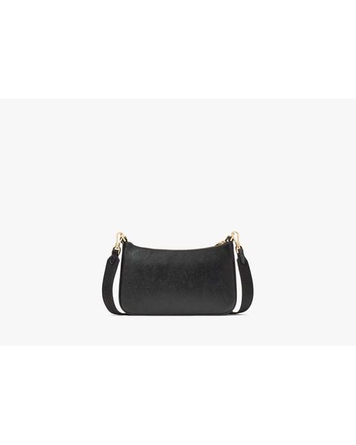 Kate Spade Black Duet Floral Applique Small Crossbody