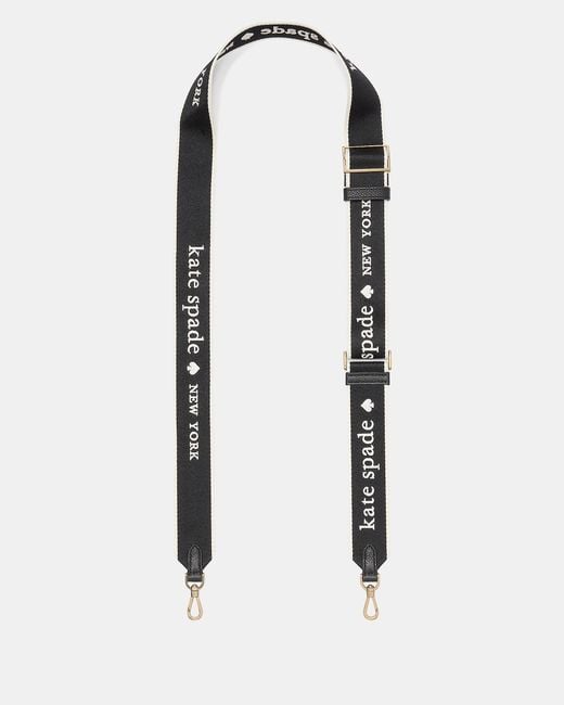 Kate Spade Outlet Blue Kate Spade Logo Webbing Bag Strap