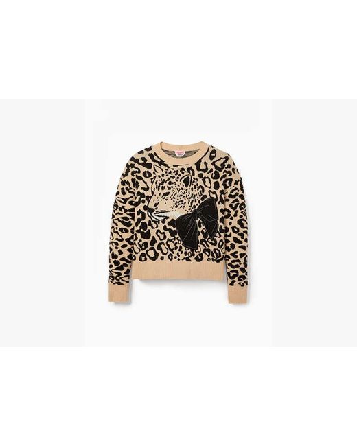 Kate Spade Black Leopard Bow Sweater