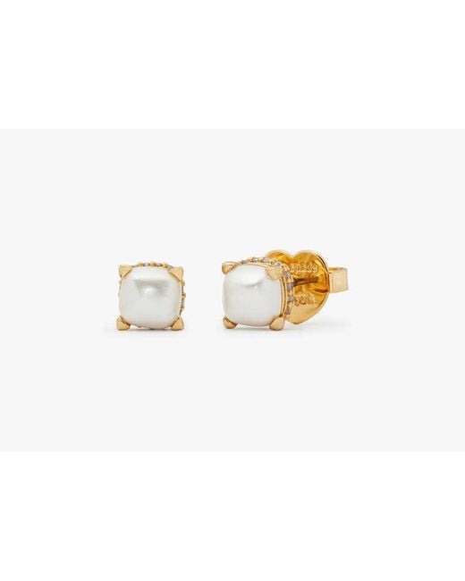 Kate Spade Metallic Little Luxuries 6mm Square Studs