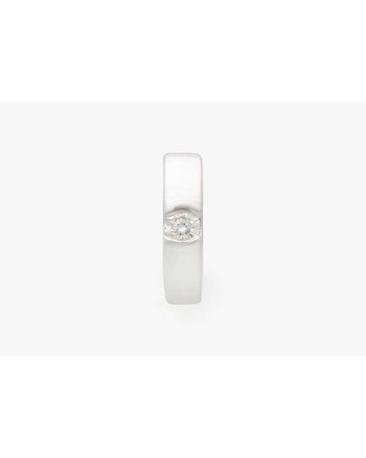 Kate Spade White Kate Spade Fine Meant To Be Diamond Huggies