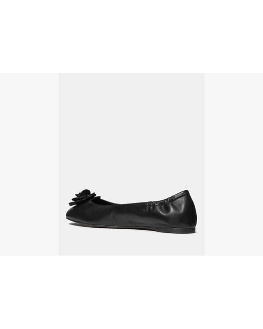 Kate Spade Black Flora Ballet Flat