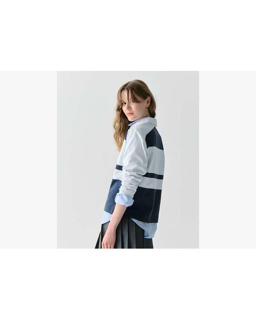 Kate Spade Gray Kate Spade Colorblock Rugby Shirt