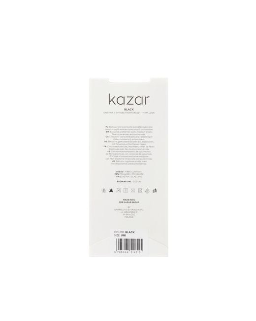 Kazar Black Dünne Schwarze Socken Mit -Monogrammen