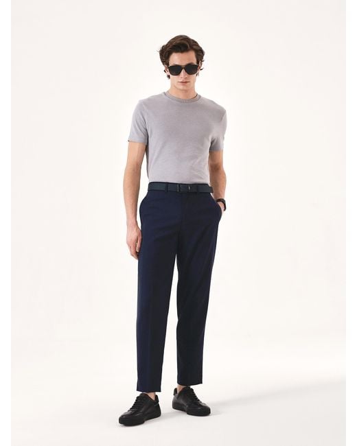 Cinturón De Caballero De Doble Cara En Piel Repujada Y Lisa Kazar de hombre de color Black