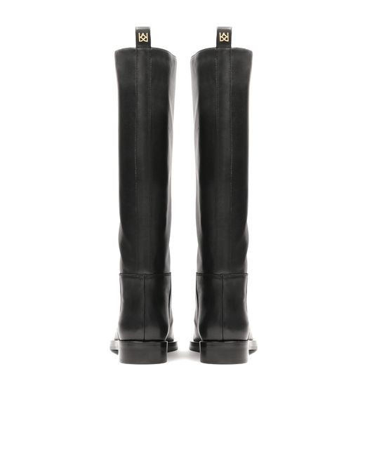 Kazar Black Schwarze Stiefel Aus Echtem Leder Mit Schaft Zum Hineinschlüpfen