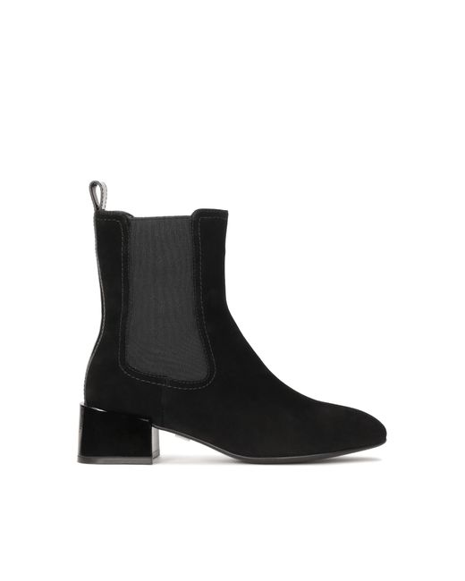 Bottes En Daim Avec Tige Élastique Et Talon Bas Kazar en coloris Black