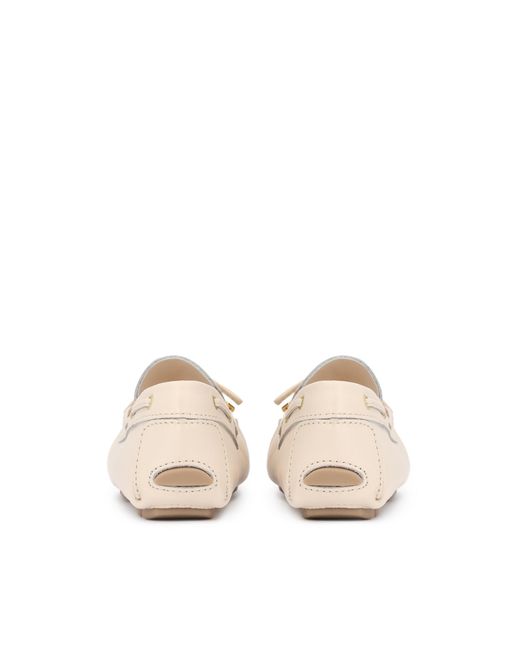 Kazar Natural Klassische Leder-Mokassins Mit Zehensteg