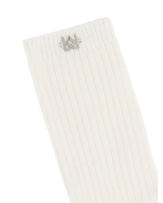 Kazar White Weiße Socken Aus Weicher Bambusfaser