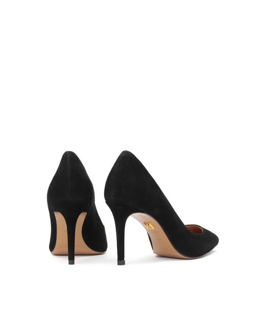 Escarpins Noirs En Daim Sur Un Talon Élégant Kazar en coloris Black