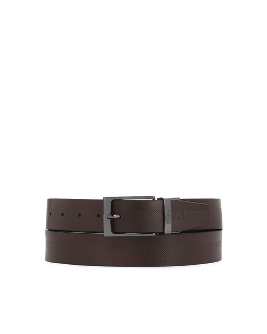 Correa De Doble Cara Con Perforación Y Hebilla Metálica Kazar de hombre de color Brown