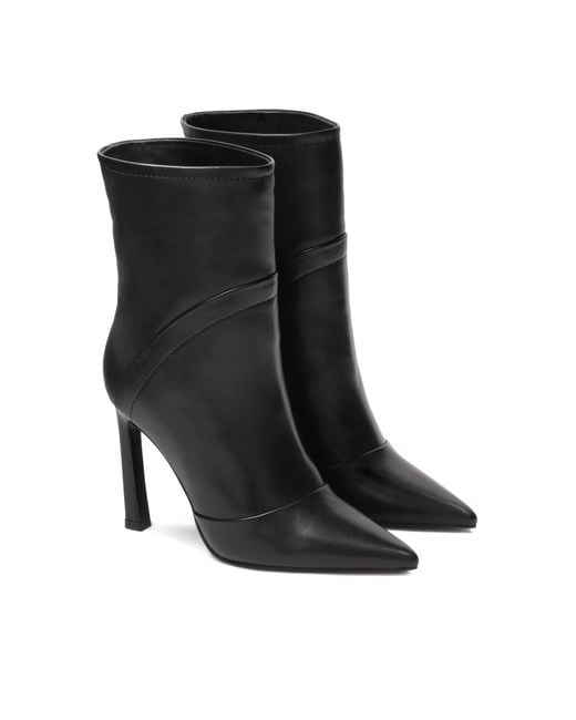 Bottes À Talon Aiguille Noires Kazar en coloris Black