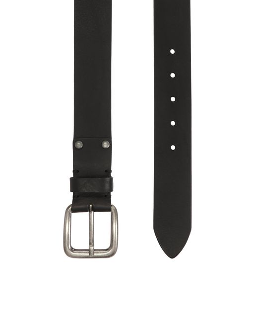 Cinturón Con Hebilla Plateada Kazar de hombre de color Black