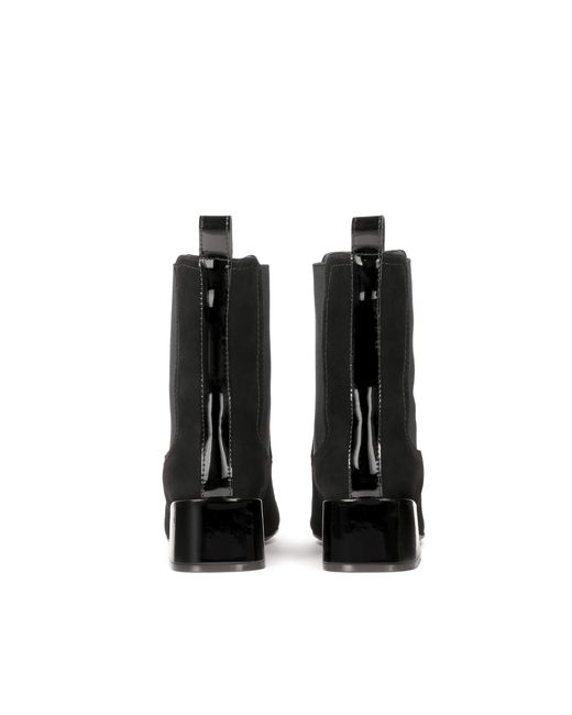 Bottes En Daim Avec Tige Élastique Et Talon Bas Kazar en coloris Black