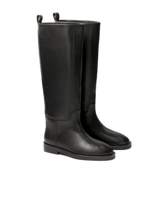 Kazar Black Schwarze Stiefel Aus Echtem Leder Mit Schaft Zum Hineinschlüpfen