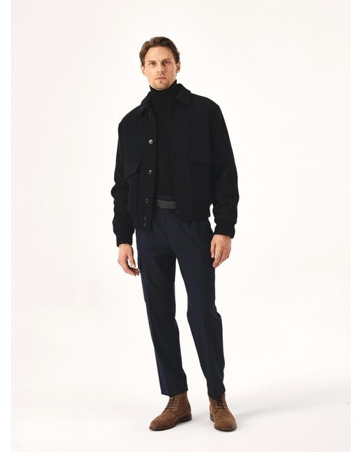 Cinturón Con Hebilla Negra Mate Kazar de hombre de color Black