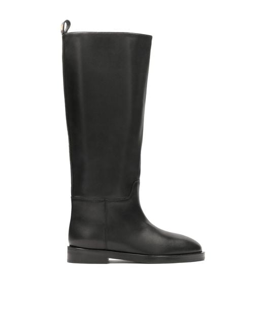 Kazar Black Schwarze Stiefel Aus Echtem Leder Mit Schaft Zum Hineinschlüpfen