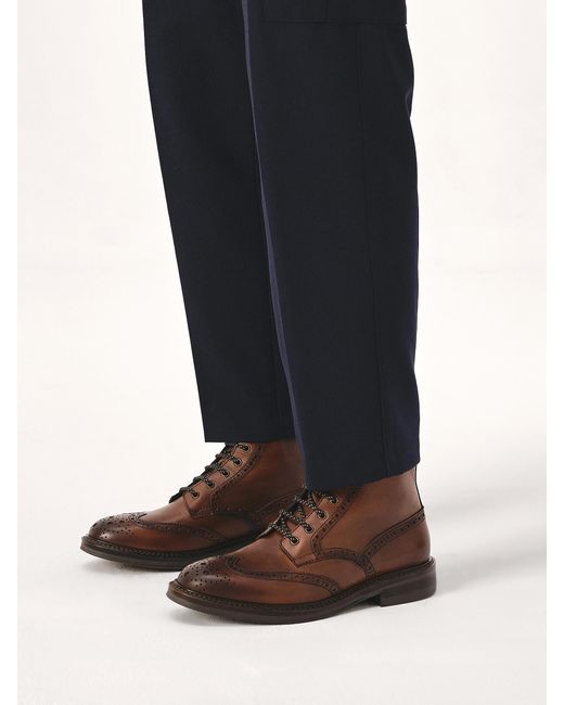 Bottes À Lacets Marron Avec Décoration Brogue Kazar pour homme en coloris Brown