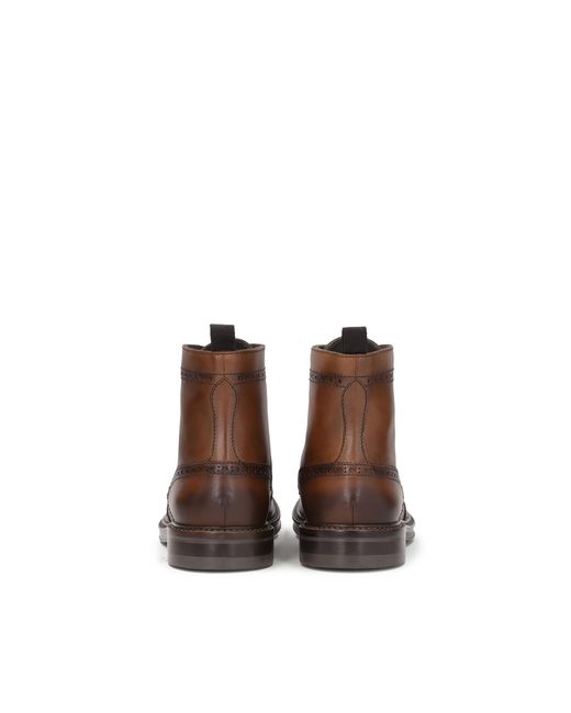 Bottes À Lacets Marron Avec Décoration Brogue Kazar pour homme en coloris Brown