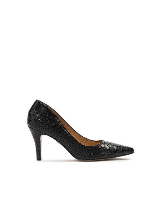 Kazar White Schwarze Pumps Aus Geprägtem Leder