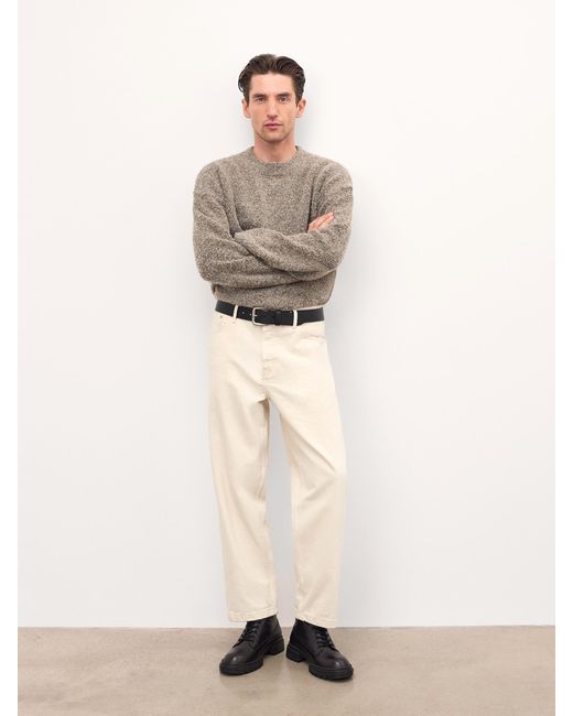 Cinturón Con Hebilla Plateada Kazar de hombre de color Black