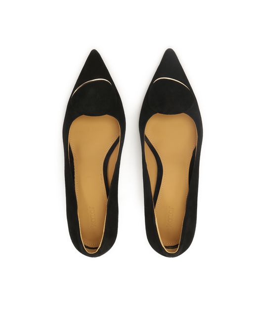 Kazar Black Schwarze Wildlederpumps Mit Verzierung