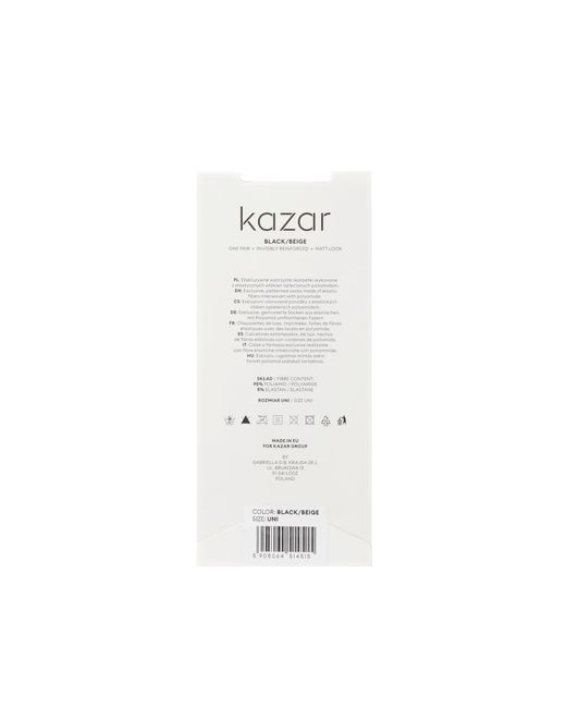 Medias Estampadas Kazar de color Natural