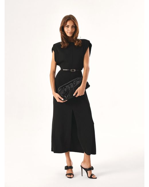 Kazar Black Elegante Schwarze Pantoletten Mit Rosen Auf Einem Hohen Stilettoabsatz