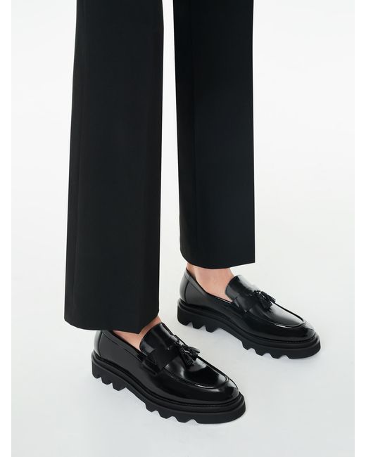 Mocassins En Cuir Pour Hommes Avec Semelle De Randonnée Kazar pour homme en coloris Black