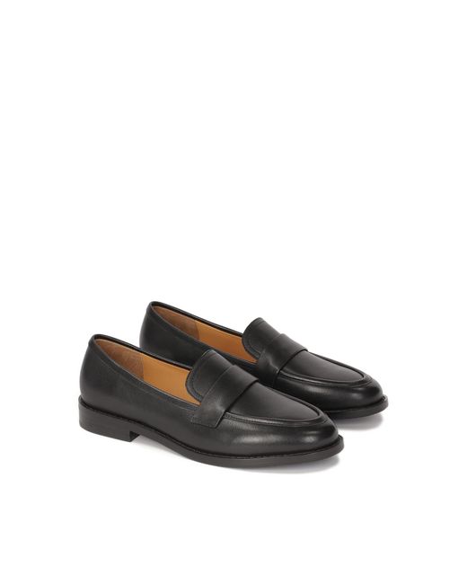 Mocasines Negros De Estilo Minimalista Kazar de color White