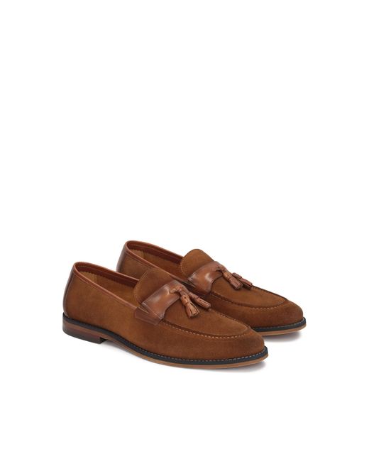 Mocassins En Cuir Pour Hommes, Décorés D&#039;Une Boucle Kazar pour homme en coloris Brown