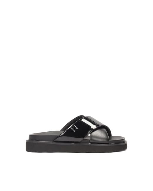 Kazar Black Schwarze Pantoletten Aus Zwei Arten Von Leder