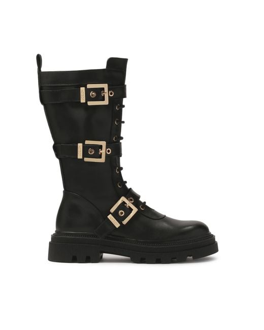 Kazar Black Stiefel Mit Hohem Schaft Und Fester Sohle