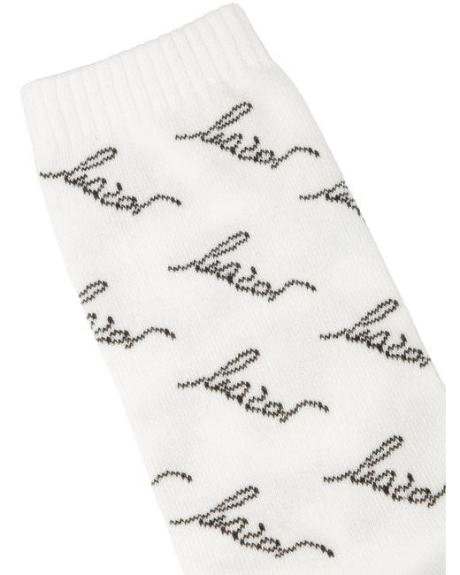 Calcetines Blancos Con Logotipos Kazar de color White